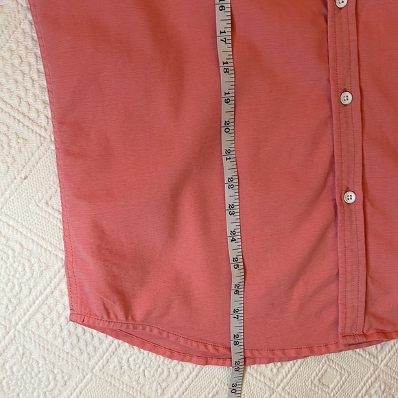 PD&C Large Coral Button Down Casual Shirt - Picture 13 of 14